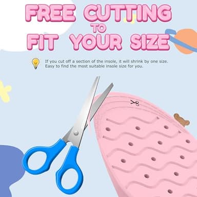 Sifemp Insoles for Airtag Hidden Holder, Tracker Devise Case for Kids, Comfortable Inserts for Shoes，Pink Rainbow (Pink, 155-170mm Kid 8.5-Kid 10) - Image 3