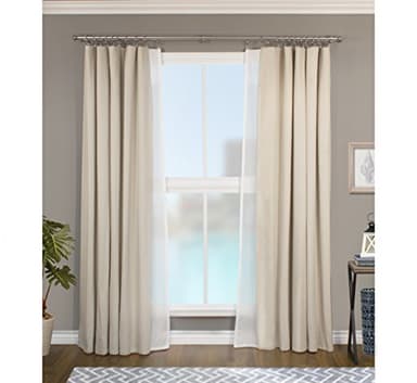 Decopolitan Urn Telescoping Double Drapery Rod Set, 36-72", Antique Silver - Image 11