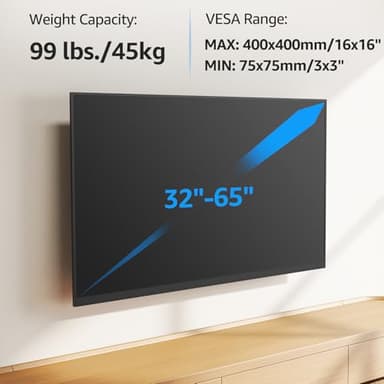 MOUNTUP Long Arm TV Wall Mount for Most 32-65 Inch TVs, Corner TV Mount Full Motion with 31.3” Long Extension, Swivel & Tilt Articulating Bracket, MAX VESA 400x400mm, Holds up to 99 lbs MU0075 - Image 5
