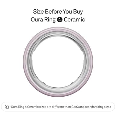 Oura Ring 4 Ceramic - Petal - Size 8 - Size Before You Buy - Image 2
