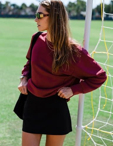 Colorfulkoala Dreamlux Skirts for Women High Rise Athletic Golf Tennis Skorts Built-in Shorts with Pockets(S, Black) - Image 7