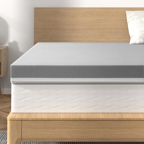 BedStory Firm Mattress Topper King Size 2 Inch - Memory Foam Mattress Topper for Back Pain Relief - Gel & Bamboo Charcoal Infused Cooling Pad - Ergonomic Bed Topper, CertiPUR-US Certified - Image 1