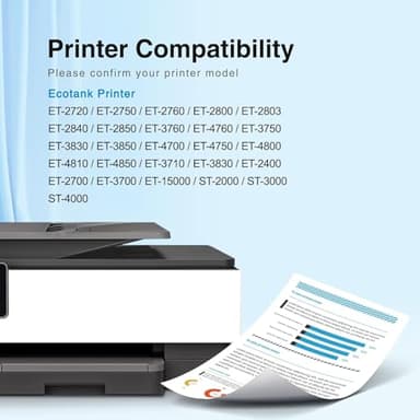Replacement for 502 Ink Bottle Color Combo Pack Replacement for Epson 502 Compatible for EcoTank ET-2760 ET-2850 ET-4760 ET-3850 ET-15000 ET-2760 ET-4850 ET-2750 Printer (Cyan/Magenta/Yellow) - Image 2