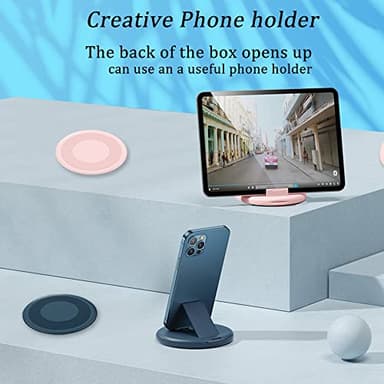 Multi USB Charging Adapter Cable Kit, USB C to iOS Device Adapter Box, Conversion Set A & Type C to Male Micro/Type C/iOS Device, Data Transfer, Card Storage, Tray Eject Pin, Phone Holder (Blue) - Image 7