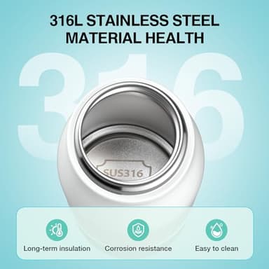 YIGUPortable Bottle Warmer 12oz Large Capacity 55W Power, Fast Heating for Breast Milk, Formula, and Milk, Suitable for Baby Outdoor, Airplane, and Car Travel Bottle - Image 2