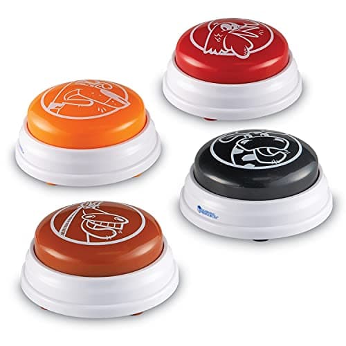 Learning Resources Barnyard Buzzers, Set of 4, Assorted Sounds and Colors, Ages 3+ - Image 1