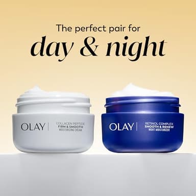 Olay Collagen Peptide Face Moisturizer, Firm & Smooth Cream -Fragrance-Free - Hydrating, Firming, Anti-Aging, Anti-Wrinkle, Firming, Smoothing - Recyclable Sustainable Eco Jar, Non-Greasy, 2 Oz - Image 11