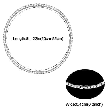 Dog Collar Cuban Diamond Dog Chain 4 mm Width Pet Cuban Chain for for Small Medium Large Dogs - Image 4