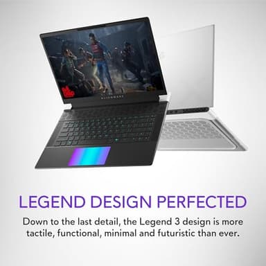 Alienware X16 R2 Gaming Laptop - 16-inch QHD+ 240Hz 3ms Display, Intel Core Ultra 9-185H, 32GB LPDDR5X RAM, 1TB SSD, NVIDIA GeForce RTX 4080 12GB GDDR6, Windows 11 Home, Onsite Service - Lunar Silver - Image 10