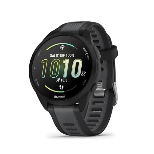 Garmin Forerunner 165 Music, Running Smartwatch, Colorful AMOLED Display, Training Metrics and Recovery Insights, Music on Your Wrist, Black - Image 1