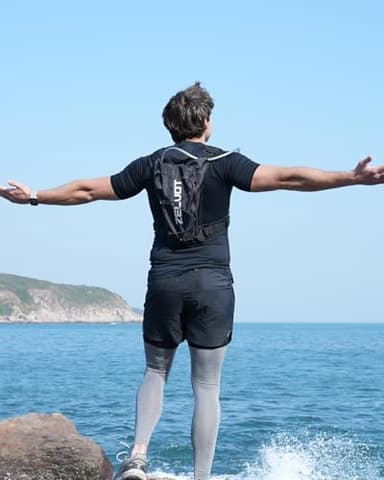 Zelvot Running Vest with 2L Water Bladder, USA Original Patent, Lightweight Adjustable Chest Pack with Gear Holder, Reflective Running Hydration Vest for Women Men for Marathon - Image 8