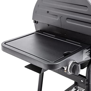 Char-Griller® Grillin' Pro 3-Burner Propane Gas Grill in Black with 40,800 BTU, Cast Iron Grates and Warming Racks, 630 Cooking Square Inches, Model E3001 - Image 9