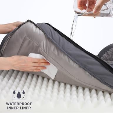 INVENHO Orthopedic Dog Beds Large Sized, XL Washable Dog Sofa with Egg-Crate Foam, Waterproof Lining and Non-Skid Bottom - Image 3