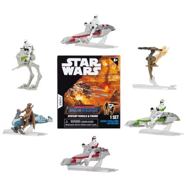 Star Wars Micro Galaxy Squadron Pirate Snub Fighter Mystery Bundle - 5-Inch and 2.5-Inch Vehicles with Accessories (Amazon Exclusive) - Image 2