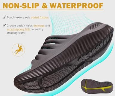 KuaiLu Womens Recovery Sandals Comfortable Plantar Fasciitis Arch Support Ladies Orthopedic Slip On Running Sport Walking Slides Thick Athletic Cushion Slippers Summer Outdoor Sliders Brown Size 9 - Image 8