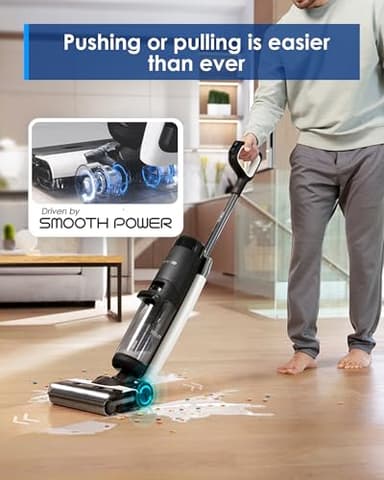 Tineco Floor ONE S7 FlashDry Smart Cordless Wet Dry Vacuum Cleaner, Long Runtime, Great for Sticky Messes, Self-Cleaning, 158℉Hot Air FlashDrying, Dual-Sided Edge Cleaning, Extended Battery Lifespan - Image 4