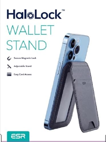 ESR for MagSafe Wallet, Phone Wallet with Adjustable Stand for iPhone 17/16/15/14/13/12, Not for iPhone 13/12 Mini, 3 Card Holder, Vegan Leather, Black Carbon Fiber - Image 9