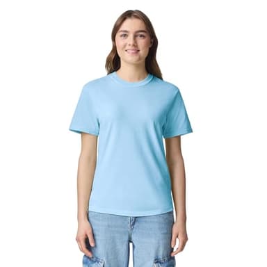 Comfort Colors Adult Short Sleeve Tee, Style G1717, Chambray (1-pack), Small - Image 1