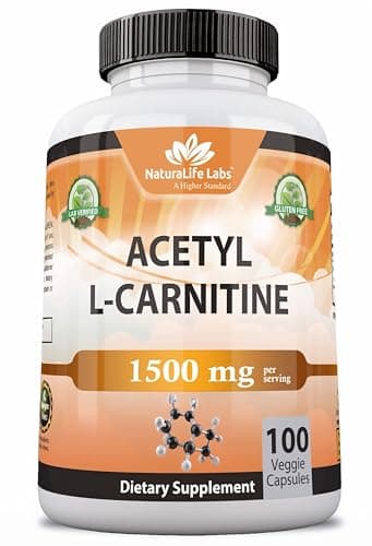 Acetyl L-Carnitine 1500 mg per Serving – 100 Capsules – Non-GMO, Gluten-Free, Vegan - Image 1