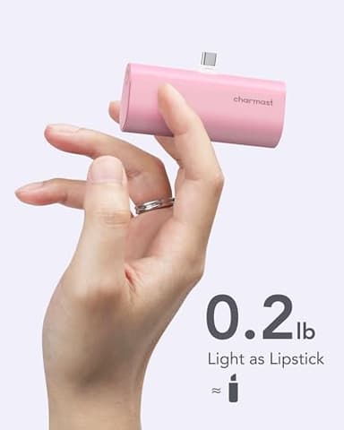 charmast Small Portable Charger for iPhone 16/15, 5000mAh Ultra-Compact 20W PD Fast Charging USB C Power Bank Mini Battery Pack Compatible with iPhone 16/16 Pro Max/15/15 Pro Max, Samsung S24 - Image 5