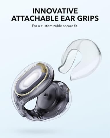 Soundcore C30i by Anker, Open-Ear Earbuds, Clip-On Headphones, Lightweight Comfort, Stable Fit, Firm-Shell Design, Attachable Ear Grips, Big Drivers for Clear Audio, 30H Play, IPX4 Water-Resistant - Image 3