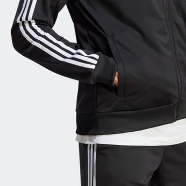 adidas Men's Sportswear Basic 3-stripes Tricot Track Suit, Black, X-Large - Image 3