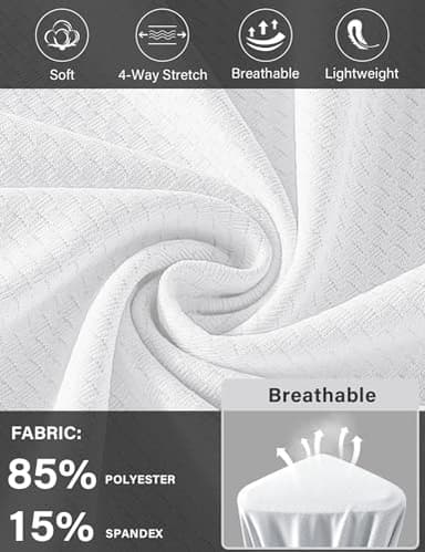 Rapbin UPF 50+ Sun Protection Shirts for Women Long Sleeve Crew Neck Quick Dry Tops Summer Wicking Lightweight Soft Clothing (White,S) - Image 2