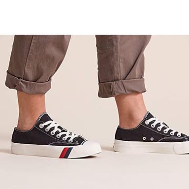 PRO-Keds Men's Royal Lo Lace Up Fashion Sneaker, Black Canvas, 4 - Image 7