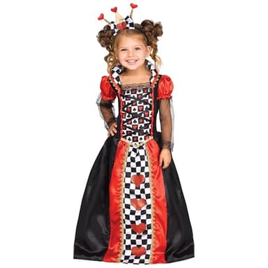Fun World Queen Of Hearts Toddler Costume, Large, Multicolor - Image 1