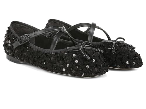 Circus NY by Sam Edelman Women's Ballet Flat, Black Shearling, 8 - Image 1