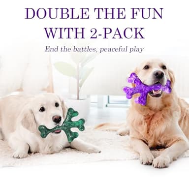 Frienhund Aggressive Chewers Dog Chew Toys - 2 Pack Tough Dog Toys for Aggressive Chewers Large Breed, Indestructible Dogs Toy for Gift, Interactive to Keep Them Busy - Image 4