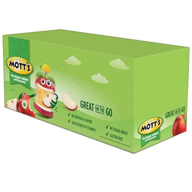 Mott's No Sugar Added Applesauce, 3.2 oz clear pouches, 18 pack - Image 13