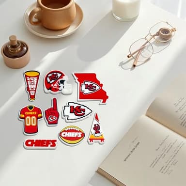 MATHARAGO 8 9 10 11 Pcs Shoe Charms for sports fans Decoration, Different Team Shoes Accessories for Boys Girls Kids Adults Women Men Party Favors Birthday Gifts(QZD-9P-001) - Image 4