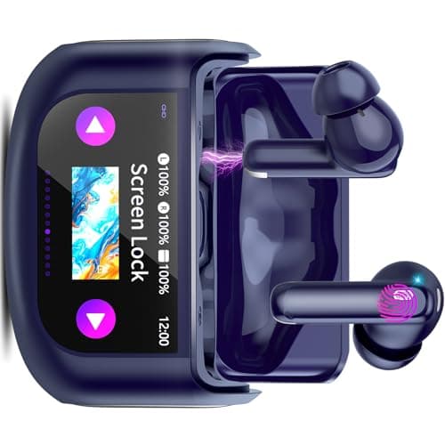 Wireless Earbuds, Bluetooth 5.4 Ear Buds with Multifunctional Touch Screen