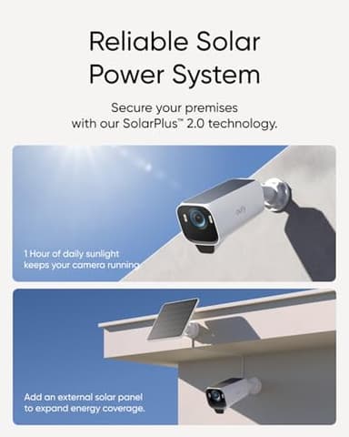 eufy Security eufyCam S3 Pro 4-Cam Kit, Solar Camera Outdoor Wireless, MaxColor Night Vision, 4K Security Camera with Solar Panel, Face Recognition AI, Expandable Local Storage, No Monthly Fee - Image 4