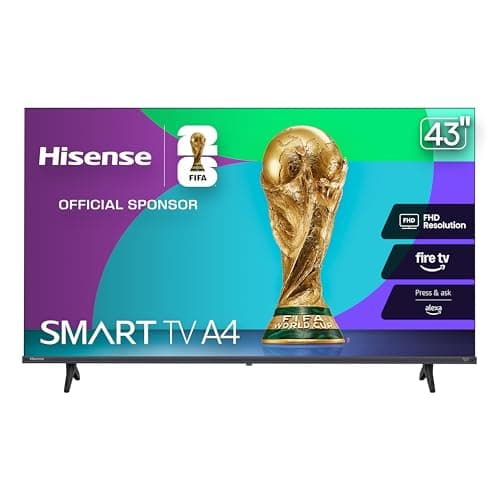 Hisense 43-Inch Class A4 Series FHD 1080p Smart Fire TV (43A4NF, 2025 Model) - DTS Virtual: X, Slim Bezel Design, Alexa Built in - Image 1