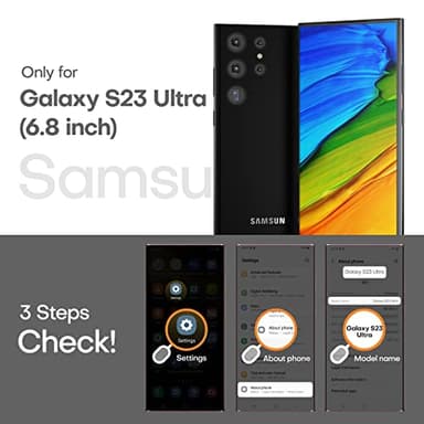 TOCOL for Samsung Galaxy S23 Ultra Case, [Upgraded Full Camera Cover] with 2 Pack Soft Screen Protector [Military Drop Protection] Shockproof Translucent Back S23 Ultra Case 6.8", Purple - Image 2