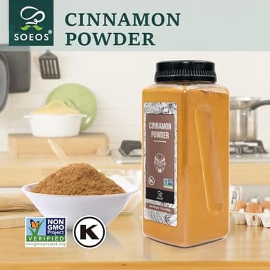 Soeos Cinnamon Powder, 15 oz (425g), Cinnamon Seasoning Spice for Coffee, Baking, Cooking and Beverages - Image 7
