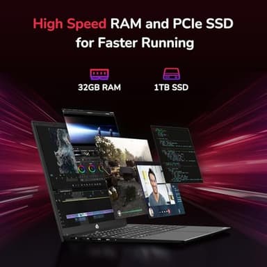 NIMO 15.6" IPS FHD-Gaming-Laptop, 8 Cores AMD Ryzen 7 6800H 32GB DDR5 RAM 1TB SSD (Beat i7-12700H, Up to 4.7GHz) AMD Radeon 680M GPU-Computer with 100W GaN Type-C Backlit Keyboard Fingerprint - Image 7