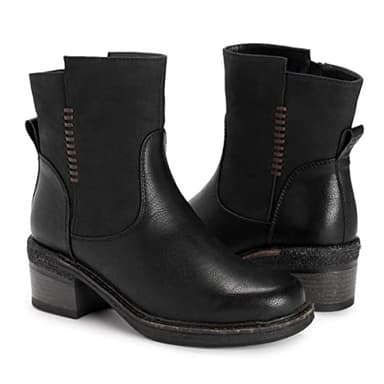 MUK LUKS Women's Logger Niagara Boots, Black, 7 - Image 7