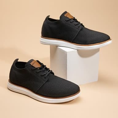 Bruno Marc Men's CoolFlex Breeze Mesh Sneakers Oxfords Lace-Up Lightweight Casual Walking Shoes,Size 11,01 Black,Grand - Image 6