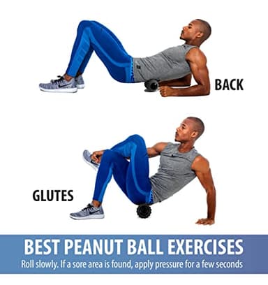 Zyllion Vibrating Peanut Massage Ball with 4 Modes - Cordless Rechargeable Electric Deep Tissue Massager Roller for Muscle Pain Relief, Black, ZMA-30 - Image 7