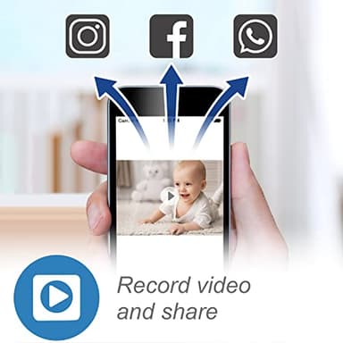 VTech RM7764-2HD Smart WiFi 2 Camera BabyMonitor, 360° Pan&Tilt, 10X Zoom, 7” HD Display & NightVision, Soothing Sounds, 2-Way Talk, Temperature & Motion Detection - Image 7