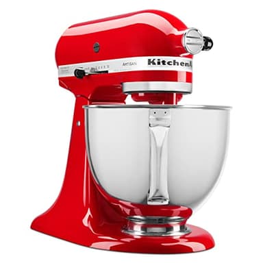 KitchenAid Artisan Series 5 Quart Tilt Head Stand Mixer with Pouring Shield KSM150PS, Passion Red - Image 2