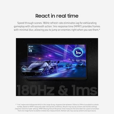 Samsung 27-Inch Odyssey G3 (G30D) Series FHD Gaming Monitor, 1ms, 180Hz, AMD FreeSync, Adjustable Stand, Black Equalizer, Virtual Aim Point, Eye Saver Mode, Flicker-Free, LS27DG302ENXZA - Image 4