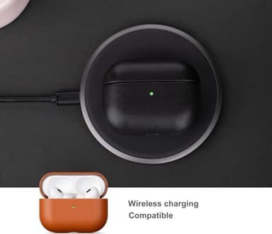 Lopie Leather Case Compatible with AirPods Pro 3rd Generation, Protective Hard Cover Fully-Wrapped with Top Grain Leather, Handmade for AirPods Pro 3 Case Cover (Not for AirPods Pro 2nd Gen) - Brown - Image 5