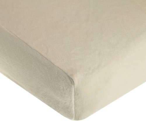American Baby Company Heavenly Soft Chenille Fitted Crib Sheet 28" x 52", Warm and Cozy Neutral Chenille Sheet, Cream, for Boys and Girls, Fits Crib and Toddler Bed mattresses - Image 1