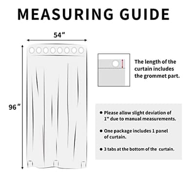 Easy-Going Outdoor Curtains Waterproof Windproof Weatherproof Curtain for Patio, Cabana, Porch, Pergola and Gazebo, Grommet Top and Tab Bottom Drape, 1panel, 54x96 inch, Beige - Image 2