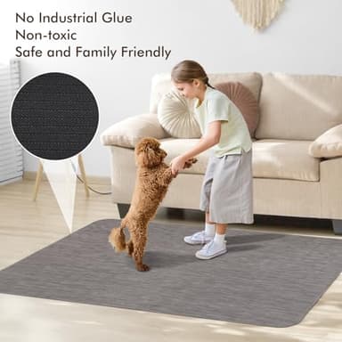 Blvornl Office Chair Mat for Hardwood Floor, 35" x 48" Desk Computer Chair Mat for Hard Wood and Tile Floor, Large Anti-Slip Hard Floor Protector Rolling Chair Mat, PVC Mat Desk Rug for Office Home - Image 6