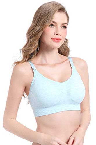 Suekaphin 5PACK Nursing Bra Wireless Bra Women's Sleeping Maternity Bra Breastfeeding Bra,X-Large,Sort CC-A - Image 2